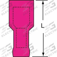 3M Wire Disconnect: Female Socket, Red, Nylon, Full Coverage, 22 AWG – 18 AWG Wire Size (MPN MNGI18-250DFIK). Key specifications — Brand: 3M; Manufacturer Part Number: MNGI18-250DFIK.