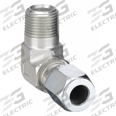PARKER Compression Fitting Elbow: 1/2 in OD x 1/2 in Pipe Size - Flareless Bite-Type Steel Compression Fittings