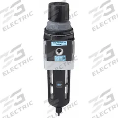 WILKERSON Filter-Regulator: B28 Series, 3/4 in NPT, 235 cfm, 5 micron, 0 psi to 125 psi, Aluminum (MPN B28-06-FK00B). Key specifications — attr109419: WILKERSON; attr109429: Aluminum; attr109463: No; attr109467: Nitrile; attr109468: B28.