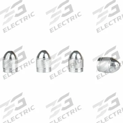 SLIME Valve Caps: Tire Valve Caps, Grip Seal, Round, Silver