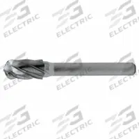 CLE-LINE Carbide Bur: Ball-Nosed Cylinder, SC-3, Aluminum Cut, 3/8" x 3/4" Head, 1/4" Shank (MPN C10027). Key specifications — attr983538: SC-3; attr952438: CLE-LINE.