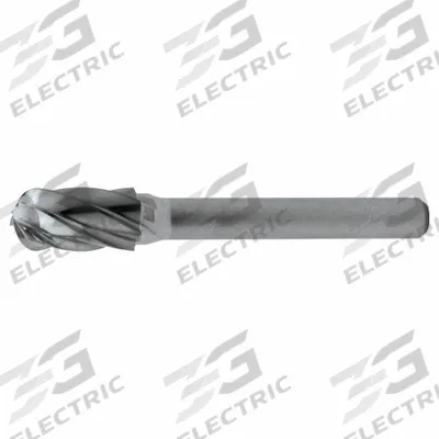 CLE-LINE Carbide Bur: Ball-Nosed Cylinder, SC-3, Aluminum Cut, 3/8" x 3/4" Head - Aluminum-Cut Ball-Nosed Cylinder Burs