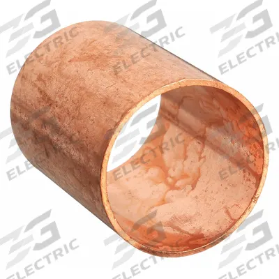 NIBCO Sweat Fitting Coupling: 2 1/2 in CTS x 2 1/2 in CTS, Cup x FTG, No Center Stop - Wrot Copper Tube Fittings
