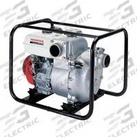 HONDA Engine Driven Pump: 8 2/5 hp, 3 in MNPT, 3 in MNPT, 296 gpm Flow Rate @ 20 Ft. of Head, Open (MPN WT30XK4A). Key specifications — Volute Material: Cast Iron/Stainless Steel; Ignition Type: Recoil-Start; Brand: HONDA; Kit Components: Hose Clamps and Strainer.