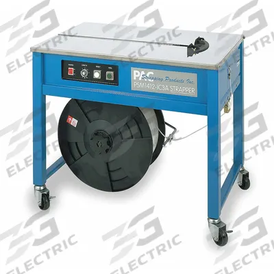 PAC STRAPPING PRODUCTS Tabletop Strapping Machine: 35 in Overall Lg, 23 in Overall Wd - Semi-Automatic Strapping Machines