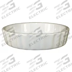 ITI Souffle Round Dish: 6 oz Capacity, 1 in Overall Dp, 4 1/2 in Overall Dia, Vitrified Stoneware (MPN SOFR-5-AW). Key specifications — Material: Vitrified Stoneware; Brand: ITI; Color: American White.