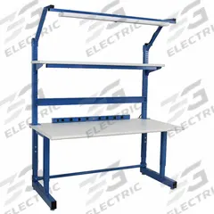 BENCHPRO Workbenches: Adj Ht, Maple, 60 in x 30 in, 1,200 lb Overall Load Capacity, Blue (MPN DWC-5). Key specifications — Brand: BENCHPRO; Height Adjustability: Adjustable Height.