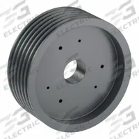 APPROVED VENDOR V-Belt Pulley: B124, 6 Groove, 12.75 in OD, Bushed Bore, SF, Quick Detachable (MPN 6B124SF). Key specifications — Pulley Industry Number: B124; Pitch Diameter: 12 in (4L, A); For Belt Section (broad, with similar types): 4L, A, or AX.