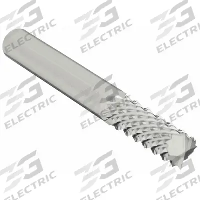 OSG Solid Router Bit: Diamond Cut, Burr End, 5/16" Cut Dia, 1" LOC (MPN 640-3122) - Diamond-Pattern Router Bits for Composites