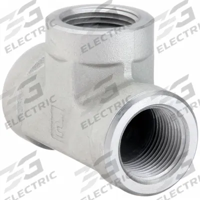 PARKER Metal Pipe Tee: 2 in x 2 in x 2 in, 1,000 psi, Steel - Threaded High-Pressure Pipe Fittings