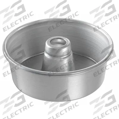 CHICAGO METALLIC Cake Pan: Aluminum, Uncoated, Solid, 7 1/2 in Overall Dia - Tube & Bundt Pans