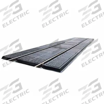 ULTRATECH Outrigger Track Pan: Outrigger Track Pan, 255 in x 36 in x 4 1/2 in - Railroad Track Pellet Pans