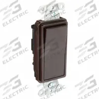 BRYANT Wall Switch: Rocker Switch, Single Pole, Maintained, Brown, 120/277V AC, 20 A (MPN 9901). Key specifications — Illuminated: No; Voltage Rating: 120/277V AC.