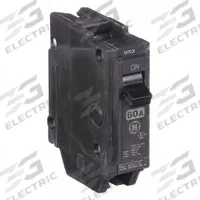 GE Miniature Circuit Breaker: THQL, 60 A, 120/240V AC, Single Phase, 10kA at 120/240V AC, Std (MPN THQL1160). Key specifications — Amps: 60 A; AC Voltage Rating: 120/240V AC; Phase: Single; Max. AIR Rating: 10kA at 120/240V AC; For Use With: Power Mark Gold Load Centers and AQ Lighting Panels.
