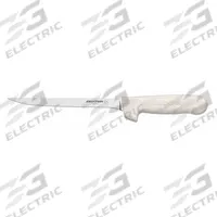 DEXTER RUSSELL Fillet Knife: Flex, 12 in Overall Lg, Steel Blade, Polypropylene Handle, White Handle (MPN 10203). Key specifications — Sub-brand: Sani-Safe; Brand: DEXTER RUSSELL; Blade Material: Steel; Blade Type: Flexible; Edge Style: Honed Edge; Handle Color: White; Handle Material: Polypropylene; Knife Type: Fillet Knife.