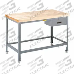 LITTLE GIANT Workbench: Adj Ht, Butcher Block, 36 in x 24 in, 2,000 lb Overall Load Capacity (MPN WT2436-LL-DR). Key specifications — attr558057: LITTLE GIANT.