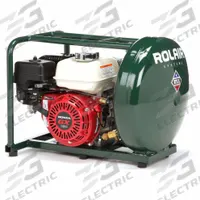 ROLAIR Portable Gas Air Compressor: 1 Stage, 5.5 hp Engine, Honda, 4.6 cfm @ 90 psi, 5 gal Air Tank (MPN MDL GD5000PV5H). Key specifications — attr50858: Honda; attr50864: Recoil; attr50844: ROLAIR.