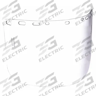 BULLARD Face Shield Visor: 15 in Overall Wd, 8 in Overall Ht, 0.04 in Overall Thick - Chemical-Resistant Replacement Visors