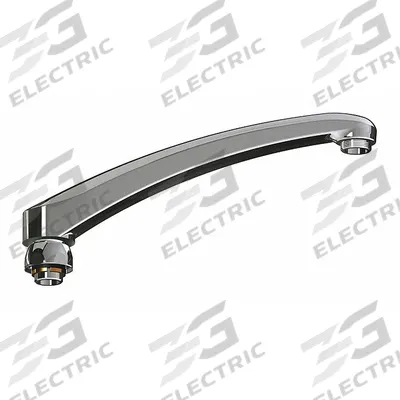 CHICAGO FAUCETS Spout: Spout, Arc, Swivel Spout, Brass, Polished Chrome, Laminar - Arc Faucet Spouts