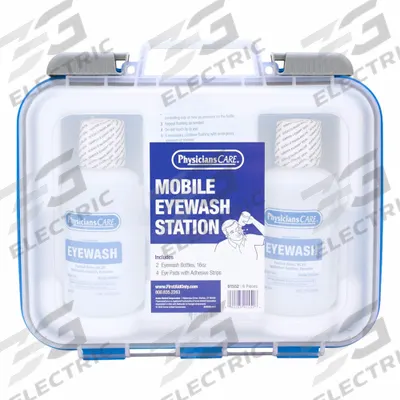 FIRST AID ONLY Eye Wash Station: 2 No. of Bottles Included, 16 oz Size - Supplemental Eyewash Bottle Stations