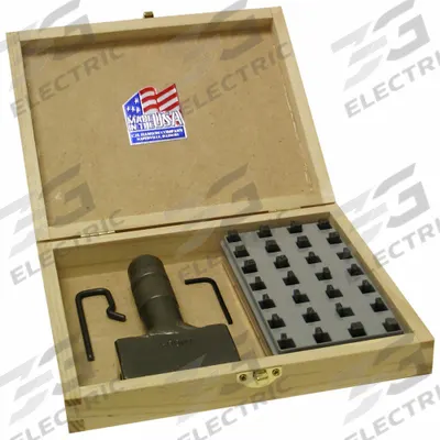 C.H. HANSON Hand Stamp Kit: 1/16 in Character Ht, 1 in Shank Lg, Steel - Steel Type Kits