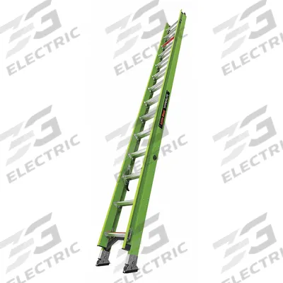 LITTLE GIANT Extension Ladder: 28 ft Ladder Size, Fiberglass, 375 lb Load Capacity - Non-Conductive Fiberglass Extension Ladders