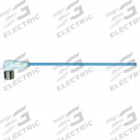 Cordset: M12 Female Right Angle X Bare Wire, 8 Pins, Pastel Blue, TPE-S, 5 m Cable Lg (MPN 7024-17061-3120500). Key specifications — Cable Jacket Color: Pastel Blue; End 1 Gender: Female; End 1 Mounting Orientation: Right Angle; End 2 Connection Type: Bare Wire; IP Rating: IP69K; Brand: MURRELEKTRONIK; Wire Size: 24 AWG; Cable Jacket Material: TPE-S.