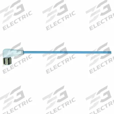 MURRELEKTRONIK Cordset: M12 Female Right Angle X Bare Wire, 8 Pins, Pastel Blue, TPE-S - Single-Ended Cordsets with TPE Jacket for Food & Beverage Applications