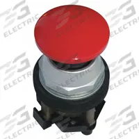 EATON Mushroom Head Push Button: Non-Illuminated, Mushroom Head Profile, Metallic, 30 mm, 1NO/1NC (MPN HT8CBRAB). Key specifications — Brand: EATON; Action: Maintained/Maintained; Series: HT800; Push Button Material Type: Metallic.
