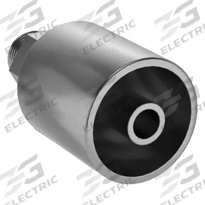 KURT Hydraulic Crimp Fitting: Carbon Steel, Straight, -8 For Hose Dash Size - Kurt Crimp Hydraulic Hose Fittings with NPT Connection