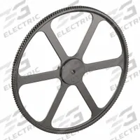 CONTINENTAL Gearbelt Pulley: Plain, 14 mm Pitch, For 35 mm Belt Wd, 168 Teeth, 1 in Bore Dia (MPN B-168S-MPB). Key specifications — Brand: CONTINENTAL; Sub-brand: SilentSync.