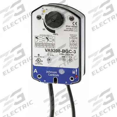 JOHNSON CONTROLS Electric Ball Valve Actuator: Electric Ball Valve Actuator, VG1000, 24V AC - Fail-Safe Ball Valve Actuators