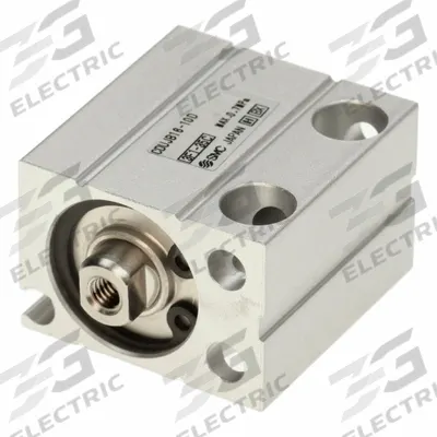 SMC Compact Cylinder: 16 mm Bore Dia, 10 mm Stroke Lg, Free Mounting, Aluminum - Free-Mount Compact Cylinders