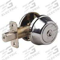 YALE RESIDENTIAL Deadbolt Lock: Cylindrical, 1 3/8 in Door Thick - Max, Chrome (MPN D881713). Key specifications — ADA Compliant: No; Brand: YALE RESIDENTIAL; Cylinder Core Type: Conventional Core Cylinder; Finish: Bright Chromium-Plated; Keyway Type: Kwikset KW1; Visual Indicator Message: No Message; Includes Core: Core Included; Ligature Resistance: Not Ligature-Resistant.