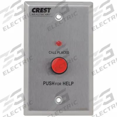 CREST HEALTHCARE SUPPLY Push Button Station: Compatible with Nurse Call System - Call Stations