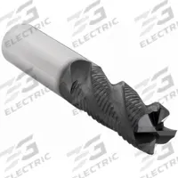 OSG Roughing End Mill: Carbide, TiAlN Coated, 4 Flute, 3/4" Mill Dia, 1-5/8" LOC, 4" OAL (MPN HP400-7500)
