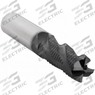 OSG Roughing End Mill: Carbide, TiAlN Coated, 4 Flute, 3/4" Mill Dia, 1-5/8" LOC - Square Carbide Roughing End Mills for Steel & Cast Iron