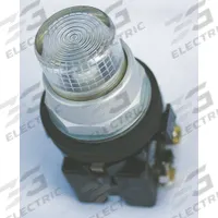 EATON Illuminated Push Button: Illuminated, Extended Profile, Metallic, 30 mm, 2NO/2NC (MPN HT8GBCF1Q1F7). Key specifications — Brand: EATON; Action: Momentary; Series: HT800; Push Button Material Type: Metallic.