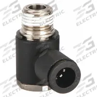 LEGRIS Push-Fit Adapter Fitting: 1/4 in OD x 1/8 in Pipe Size, Push-to-Connect x NPT, Black, 10 PK (MPN 3018 56 11). Key specifications — Brand: LEGRIS; Thread Size A: 1/8".