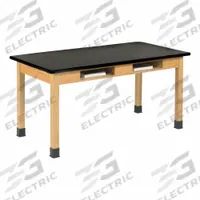 Wooden Leg Tables with Compartments: 21 in Overall Wd, 30 in Overall Ht, 4 ft Overall Lg, Laminate (MPN C716LBBK30E). Key specifications — Brand: DIVERSIFIED SPACES; Countertop Material: Laminate.