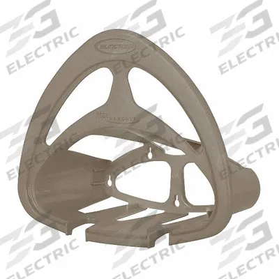 SUNCAST Garden Hose Hanger: 150 ft (5/8 in I.D.), Resin, Taupe - Plastic Wall-Mount Garden Hose Hangers