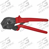 KNIPEX Crimper: Insulated Single Ferrules/Non-Insulated Single Ferrules, Trapezoid Crimp, 24 AWG (MPN 97 52 08). Key specifications — attr513948: Trapezoid Crimp; attr513949: Insulated Single Ferrules; attr510596: KNIPEX.