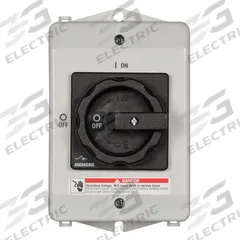 SIEMENS Safety Switch: Non-Fusible, 63 A, Three Phase, Non-Metallic (MPN 3LD25650TB510US2). Key specifications — Environment: Indoor/Outdoor; Phase: Three; Handle Color: Red/Yellow; Housing Material: Plastic; Standards: CSA Certified; Brand: SIEMENS; For Environment: Indoor Rated.