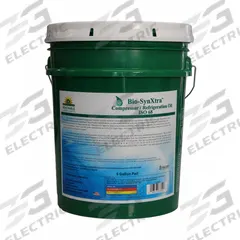 RENEWABLE LUBRICANTS Refrigeration / Compressor Oil: 5 gal, Pail, 30 SAE Grade, 156 Viscosity Index (MPN 87854). Key specifications — attr59744: 156; attr59746: 68; attr59736: Yes; attr59735: Pail; attr59738: Bio-SynXtra FG; attr59749: 30.