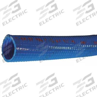 BOSTON Water Transfer Hose: 2 in Hose Inside Dia., 300 psi, Blue - Vinyl Nitrile Bulk Water Suction & Discharge Hoses with Vinyl Nitrile Cover & Wire Helix Reinforcement