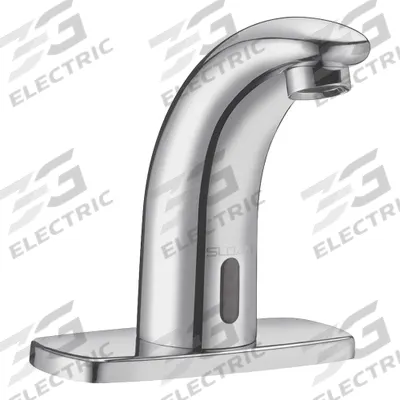 SLOAN Bathroom Sensor Faucet: SF, Brass, Chrome Finish, Single-Post, Battery - Single-Post Sensor Bathroom Faucets