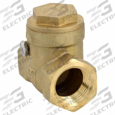 MILWAUKEE VALVE Swing Check Valve: Swing, Inline Valve Body, 1/2 in Pipe Size, FNPT x FNPT - Lead-Free Brass Inline Swing Check Valves