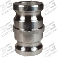 Cam and Groove Spool Adapter: 1 1/2 in Coupling Size, 250 psi Max. Working Pressure @ 70 F (MPN G150-AA-SS). Key specifications — Fitting Type: Male Adapter x Male Adapter; Includes Locking Arm: No; Body Material: 316 Stainless Steel; Brand: DIXON VALVE & COUPLING.
