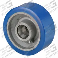 APPROVED VENDOR Caster Wheel: 10 in Wheel Dia., 4 in Wheel Wd, Polyurethane, 5,000 lb Load Rating (MPN W-1040-SYT-1-1/4). Key specifications — Brand: APPROVED VENDOR; Wheel/Tread Color: Blue.