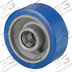 APPROVED VENDOR Caster Wheel: 10 in Wheel Dia., 4 in Wheel Wd, Polyurethane, 5,000 lb Load Rating (MPN W-1040-SYT-1-1/4). Key specifications — Brand: APPROVED VENDOR; Wheel/Tread Color: Blue.